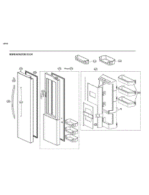 Refrigerator Door parts for Kenmore Elite Side-By-Side Refrigerator 79551869612 from AppliancePartsPros.com