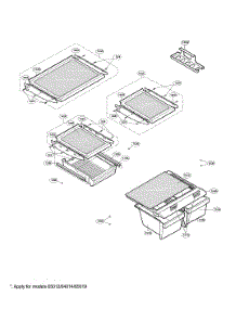 Refrigerator Parts parts for Kenmore Bottom-Mount Refrigerator 795.65202402 (79565202402, 795 65202402) from AppliancePartsPros.com