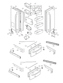 Door Parts parts for Kenmore Elite Bottom-Mount Refrigerator 79571073014 from AppliancePartsPros.com