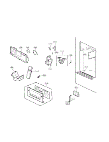 Dispenser Parts parts for Kenmore Elite Bottom-Mount Refrigerator 79572043315 from AppliancePartsPros.com