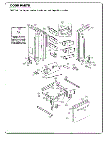 Door Parts parts for Kenmore Elite Bottom-Mount Refrigerator 79572053318 from AppliancePartsPros.com