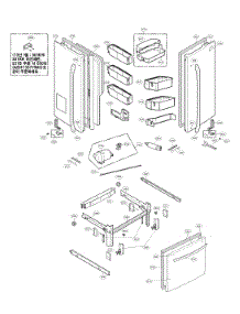 Door Parts parts for Kenmore Elite Bottom-Mount Refrigerator 79572059313 from AppliancePartsPros.com