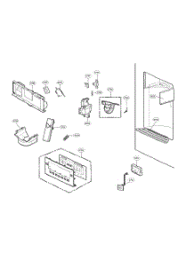 Dispenser Parts parts for Kenmore Elite Bottom-Mount Refrigerator 79572059313 from AppliancePartsPros.com