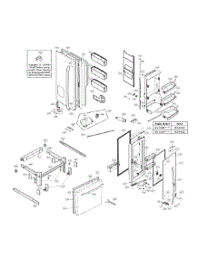 Door Parts parts for Kenmore Elite Bottom-Mount Refrigerator 79572063117 from AppliancePartsPros.com