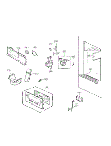 Dispenser Parts parts for Kenmore Elite Bottom-Mount Refrigerator 79572063117 from AppliancePartsPros.com