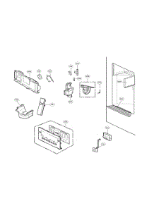 Dispenser Parts parts for Kenmore Elite Bottom-Mount Refrigerator 79572069211 from AppliancePartsPros.com