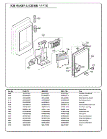 Ice Maker / Ice Bin Parts parts for Kenmore Elite Bottom-Mount Refrigerator 79572482412 from AppliancePartsPros.com