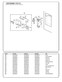 Dispenser Parts parts for Kenmore Elite Bottom-Mount Refrigerator 79572489412 from AppliancePartsPros.com