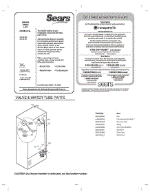 Valve / Water Tube Parts parts for Kenmore Elite Bottom-Mount Refrigerator 79573157611 from AppliancePartsPros.com