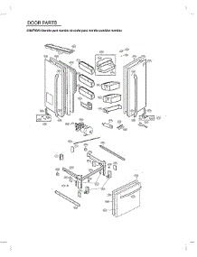 Door Parts parts for Kenmore Elite Bottom-Mount Refrigerator 79573157611 from AppliancePartsPros.com