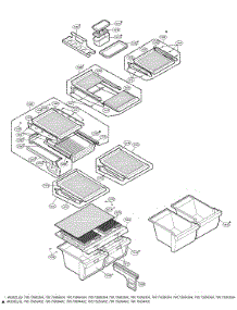 Refrigerator Parts parts for Kenmore Top-Mount Refrigerator 795.73269302 (79573269302, 795 73269302) from AppliancePartsPros.com