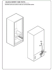 Valve / Water Tube Parts parts for Kenmore Elite Bottom-Mount Refrigerator 79574109811 from AppliancePartsPros.com
