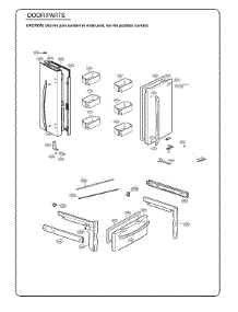 Door Parts parts for Kenmore Elite Bottom-Mount Refrigerator 79574109812 from AppliancePartsPros.com