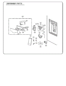 Dispenser Parts parts for Kenmore Elite Bottom-Mount Refrigerator 79574113711 from AppliancePartsPros.com