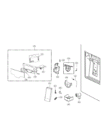 Dispenser Parts parts for Kenmore Elite Bottom-Mount Refrigerator 79574309810 from AppliancePartsPros.com