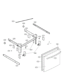Door Parts - Freezer parts for Kenmore Elite Bottom-Mount Refrigerator 79574405910 from AppliancePartsPros.com