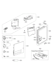 Ice Maker Parts parts for Kenmore Elite Bottom-Mount Refrigerator 79574405910 from AppliancePartsPros.com