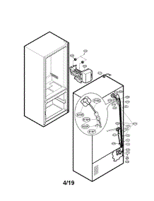 Ice Maker Parts parts for Kenmore Elite Bottom-Mount Refrigerator 79575193501 from AppliancePartsPros.com