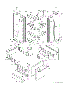 Door Parts parts for Kenmore Elite Bottom-Mount Refrigerator 79575193501 from AppliancePartsPros.com