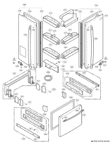 Door Parts parts for Kenmore Elite Bottom-Mount Refrigerator 79575196501 from AppliancePartsPros.com
