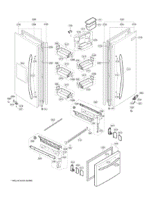 Door Parts parts for Kenmore Elite Bottom-Mount Refrigerator 79578344802 from AppliancePartsPros.com