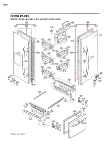 Door Parts parts for Kenmore Elite Bottom-Mount Refrigerator 79578346802 from AppliancePartsPros.com