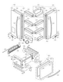 Door Parts parts for Kenmore Elite Bottom-Mount Refrigerator 79578542806 from AppliancePartsPros.com