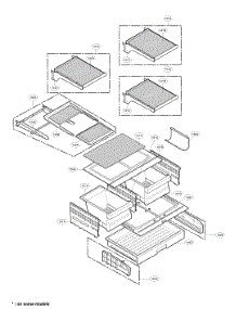 Refrigerator Parts parts for Kenmore Elite Bottom-Mount Refrigerator 79578556801 from AppliancePartsPros.com