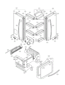Door Parts parts for Kenmore Elite Bottom-Mount Refrigerator 79578556801 from AppliancePartsPros.com