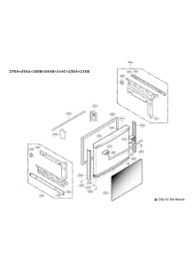 Door Parts parts for Kenmore Elite Bottom-Mount Refrigerator 79578719801 from AppliancePartsPros.com