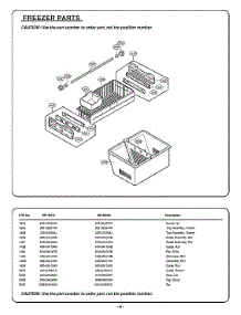 Freezer Parts parts for Kenmore Elite Bottom-Mount Refrigerator 79578733804 from AppliancePartsPros.com