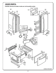 Door Parts parts for Kenmore Elite Bottom-Mount Refrigerator 79578733804 from AppliancePartsPros.com