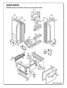 Door Parts parts for Kenmore Elite Bottom-Mount Refrigerator 79578759802 from AppliancePartsPros.com