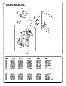 Dispenser Parts parts for Kenmore Elite Bottom-Mount Refrigerator 79578759802 from AppliancePartsPros.com