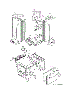 Door Parts parts for Kenmore Elite Bottom-Mount Refrigerator 79578763801 from AppliancePartsPros.com