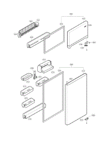 Door Parts parts for Kenmore Top-Mount Refrigerator 795.79014902 (79579014902, 795 79014902) from AppliancePartsPros.com
