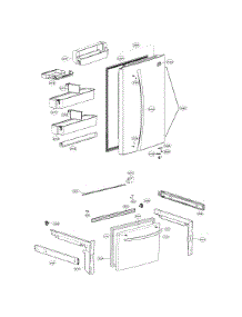 Door Parts parts for Kenmore Elite Bottom-Mount Refrigerator 79579023313 from AppliancePartsPros.com