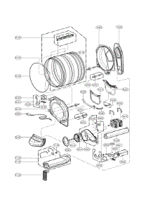 Drum Parts parts for Kenmore Dryer 795.80318900 (79580318900, 795 80318900) from AppliancePartsPros.com