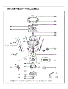 Tub Assembly parts for Kenmore Elite Washer 79629478001 from AppliancePartsPros.com