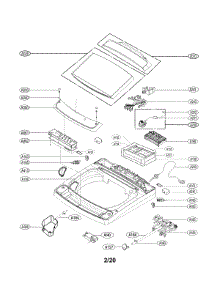 Top Cover parts for Kenmore Elite Washer 79631422411 from AppliancePartsPros.com