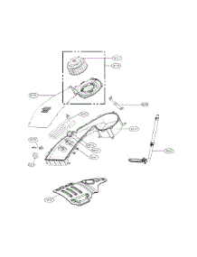 Duct parts for Kenmore Elite Washer 79641003611 from AppliancePartsPros.com