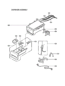 Dispenser Assy parts for Kenmore Washer 796.41162211 (79641162211, 796 41162211) from AppliancePartsPros.com