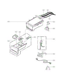 Dispenser Parts parts for Kenmore Washer 796.41172212 (79641172212, 796 41172212) from AppliancePartsPros.com