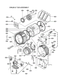Drum & Tub Assy parts for Kenmore Elite Washer 79641482211 from AppliancePartsPros.com