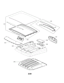 Control Panel & Plate : Gas Type parts for Kenmore Elite Dryer 79671412910 from AppliancePartsPros.com