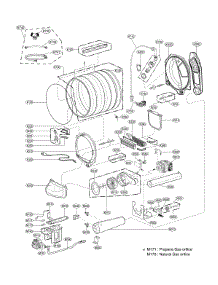 Drum & Motor parts for Kenmore Elite Dryer 79671415910 from AppliancePartsPros.com