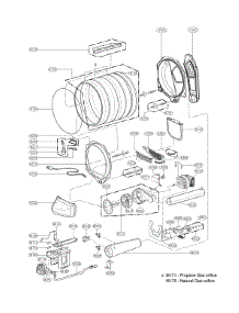 Dispenser Parts parts for Kenmore Elite Dryer 79671512211 from AppliancePartsPros.com