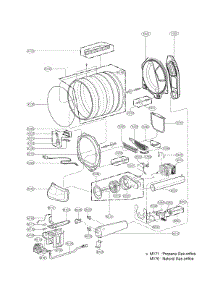 Dispenser Parts parts for Kenmore Elite Dryer 79671522211 from AppliancePartsPros.com