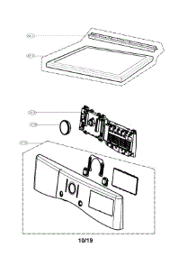 Control Panel Parts parts for Kenmore Dryer 796.81562910 (79681562910, 796 81562910) from AppliancePartsPros.com