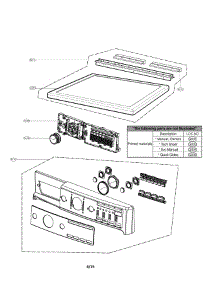 Control Panel Parts parts for Kenmore Dryer 796.81582410 (79681582410, 796 81582410) from AppliancePartsPros.com